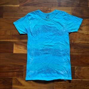 Hanes Vibrant Blue Tie Dye Short Sleeve Tee